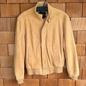 Saks Fifth Avenue Light Tan Bomber Jacket